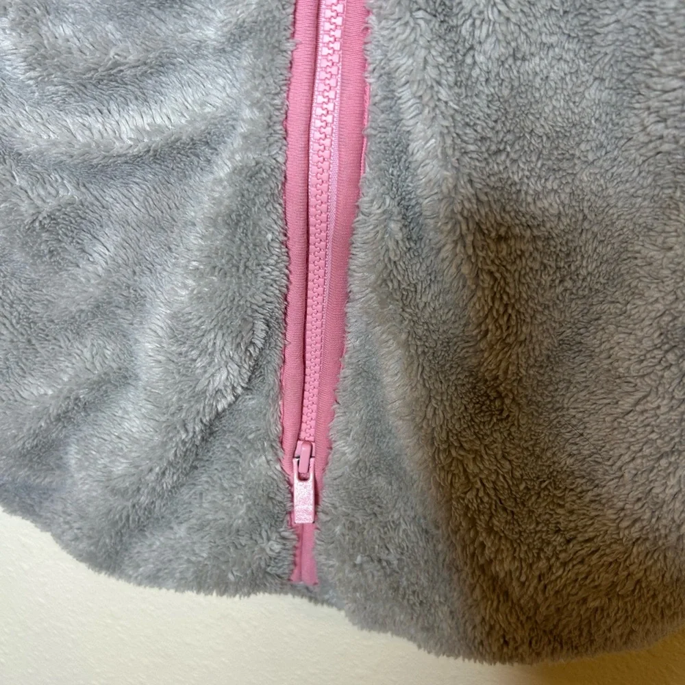 Baby Deedee Sleep Nest Plush Teddy Gray and Pink Infant Sleep Sack 0-6 Months